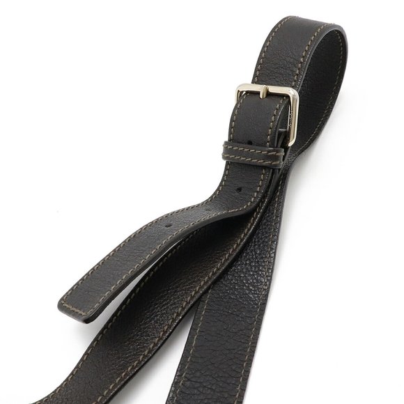 GUCCI Guccissima Shoulder Bag Leather Dark Brown - Picture 7 of 10